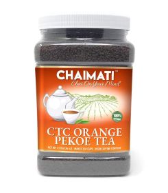 ChaiMati – CTC Orange Pekoe Black Tea – Malty Awakening Tea – Strong Flavor/Smooth undertones – High in Caffeine – Makes for 350 Cups – Easy to Store