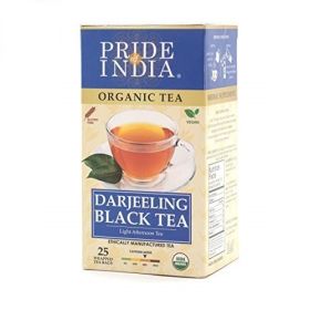 Pride Of India - Organic Darjeeling Black Tea, 100 Tea Bags 100ct oz